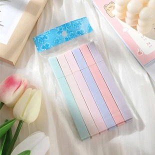 6pcs/set Pastel Color Highlighter Kawaii Stationery Color Ma