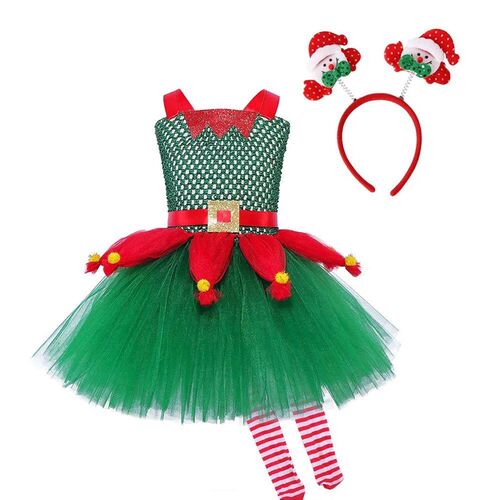 Christmas Tutu Skirt Cosplay costume Childrens Princess