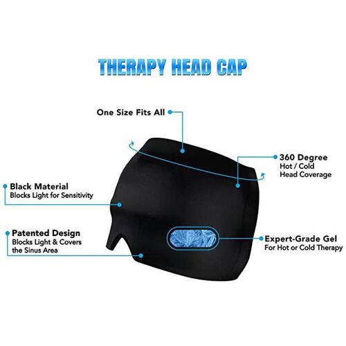 Migraine relief cap gel ice mask cold compress headgear to00