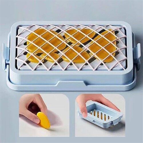 Soap Bubble Box Mesh Soap Holder Double Layer Soap Box With