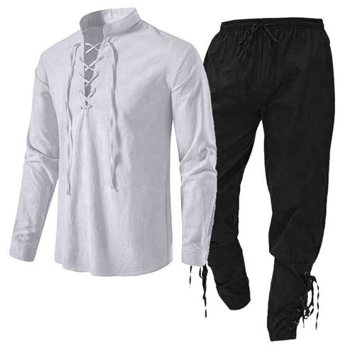 25 Mens Long Sleeve European Size Cotton And Line Henry Shi