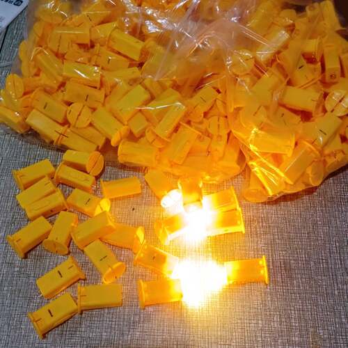 Warm yellow lantern light paper electronic candle LED Mid Au