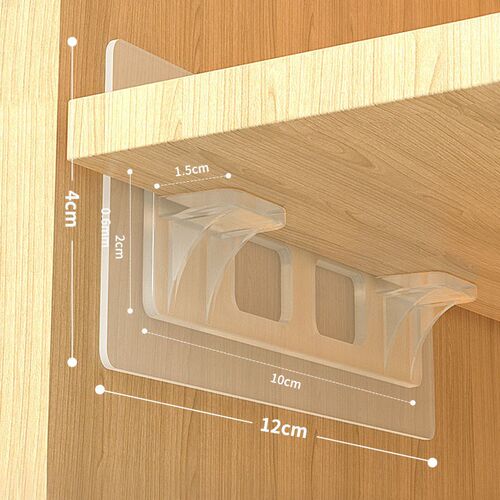 2/6/8/10 PCS Shelf Support Adhesive Pegs Closet Partition Br