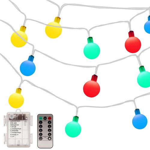 50 Balls Lights LED Fairy Garland Ball Light String Waterpr