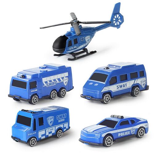 5PCS Cars and Helicopter Plane Set Toys For Children Plastic