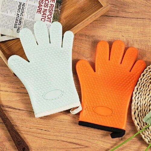 Anti-scald Oven Gloves Thickened Silicone Insulation
