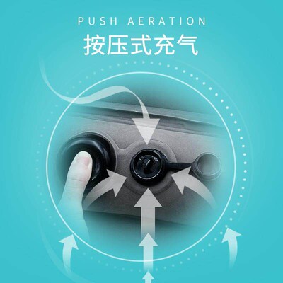 Inflatable Air Cushion Travel Pillow Headrest Chin Support