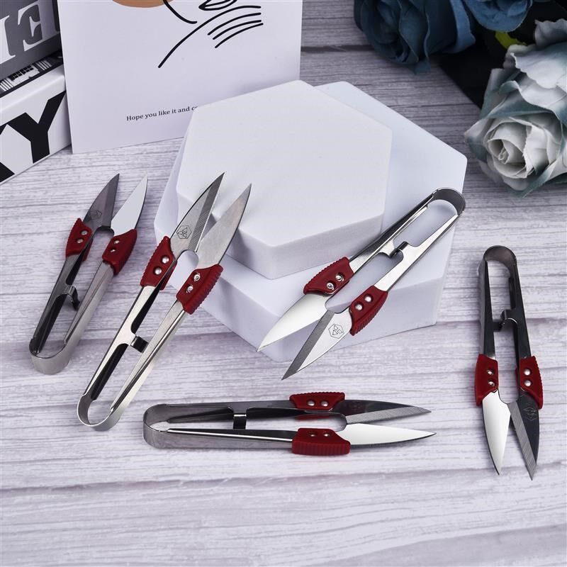 Stainless Steel Yarn Shears Cutting Sewing Scissors Shears C - 实物图