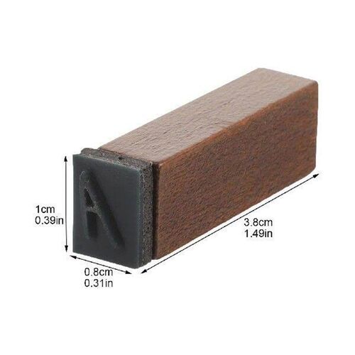 Vintage Letter Rubber Stamps Alphabet Rubber Stamp Wooden