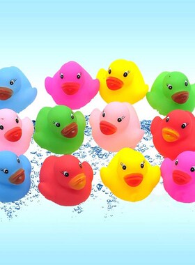 12pcs/set Baby Rubber Ducks Toys Kids Shower Bath Toy Float
