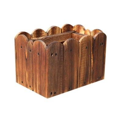 Wood Planter Box Flower Pot Succulent Plants Container  Outd