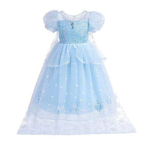 Princess Elsa Dress For Girls Ball Gown Cosplay Costume Part
