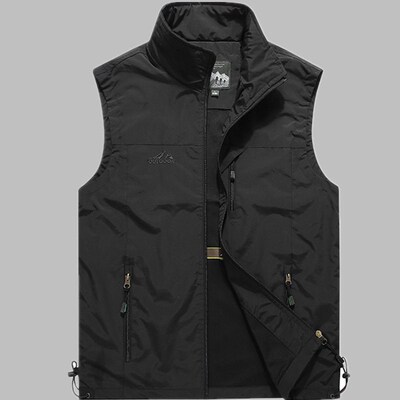 Mens Middle-aged And Elderly Quick-drying Vest Outdoor Mult