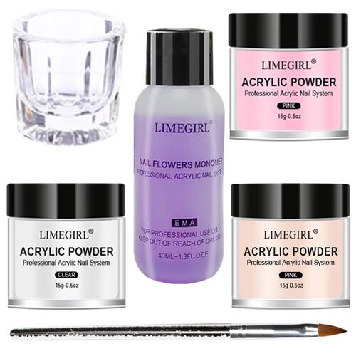 40ml Crystal Liquid With 45ml Acrylic Powder Set Lnclude