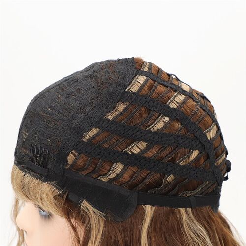 Wig Womens African Curly Curly Hair Large Wave Chemical Fib
