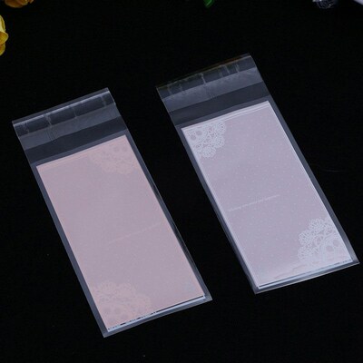 100Pcs/lot Mini plastic cookie packaging 5x10cm cupcake wrap