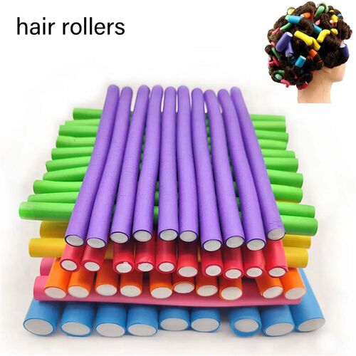 10pcs Flexible Hair Curling Rod Hair Curler Makers Soft Foam