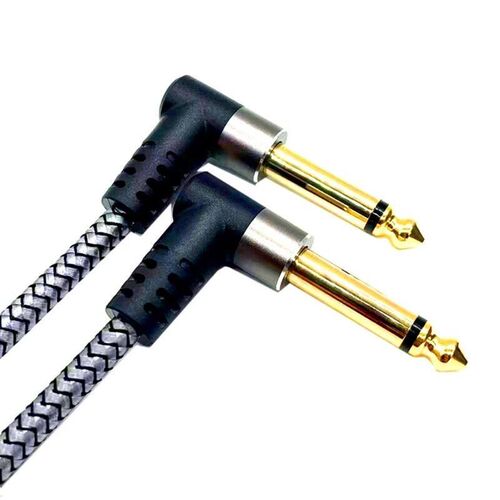 Guitar Patches Cables Right Angle Nylon Braided Sound Cable