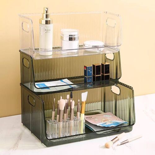 Desktop cosmetic storage box for masks, skincare products, j