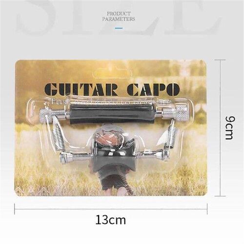 Metal Guitar Capo Black Universal Sliding Moving Capo Folk