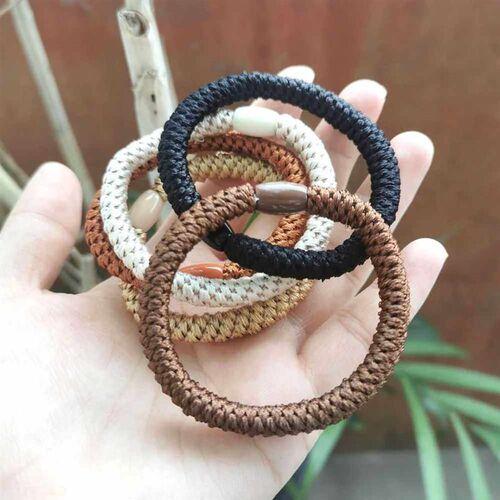 10pc Korean Beauty Good Elasticity Hair Ties Rings Rope Scru