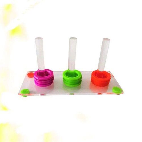 Bird Ring Toss Toy Birds Playing Small Toys Parrot Color