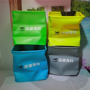 便携式钓鱼桶 腰筒 木虾鱿鱼杂物包 存鱼袋 垂钓零件渔获携带存放