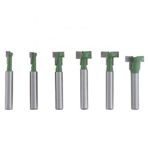 6pcs/set Tungsten Steel Keyhole Router Bits Set 1/4 Inch