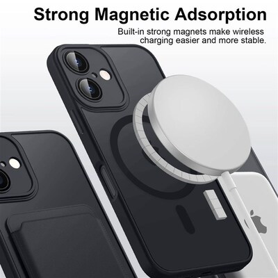 Luxury Magnetic Matte Translucent Armor Shockproof Case For