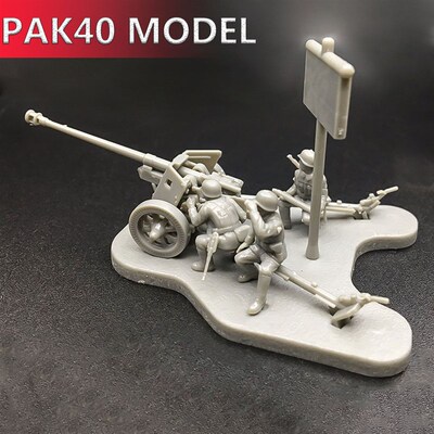 4D 1:72 Scenario PAK40 M30 M1938 Assembly Model Antitank Can