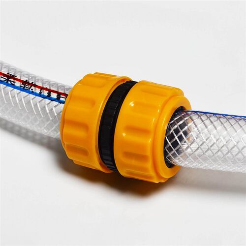 Quick-connect water pipe adapter, 1/4 inch to 3/8 inch (comm