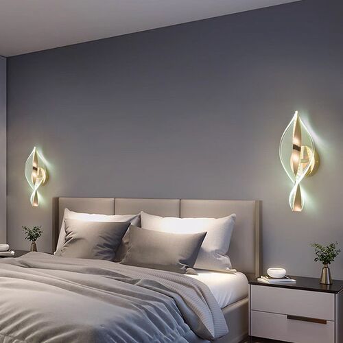 Postmodern Simple Creative Bedroom Bedside Wall Light Acryli