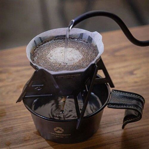 Folding Black Titanium Coffee Filter Rack Coffee Dripper