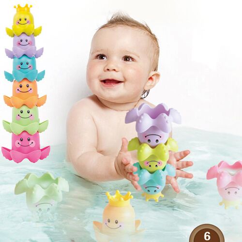 1Pcs Kids Ocean Life octopus Stacking Cups Bath Toy Children