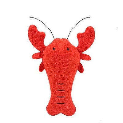 Soft Plush Dog Toys Cartoon Lobster Crab Dog Squeaky Toys