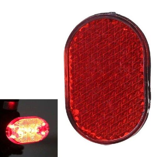 Red Bicycle Bike Rear Fender Safety Warnning Reflector Tail
