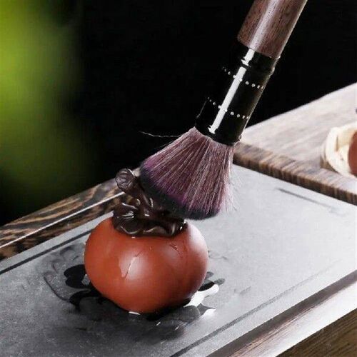 Tea Pet Handcrafted Purple Clay Persimmon Tea Pet Set for