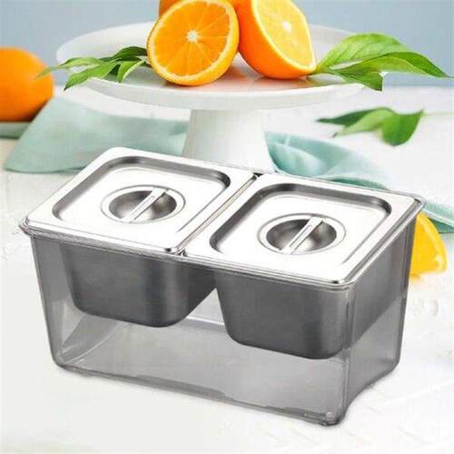 Chilled Condiment Caddy Removable Containers Fruit Tray