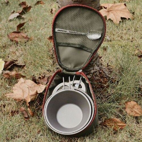 652D Camping Cup Bowl Storage Bag Oxford Cloth Tableware