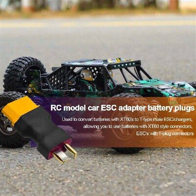 5 PCS XT60 To Deans T-Plug Adapter No Wires Connector RC