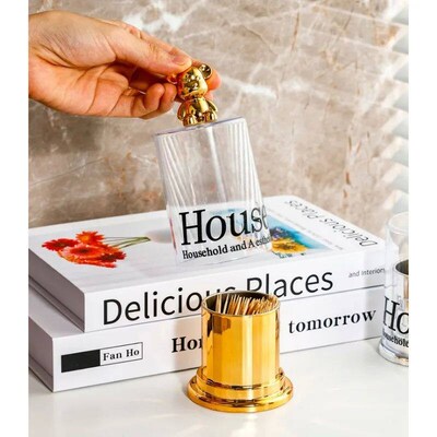 Creative Bear Toothpick Box Cotton Swab Storage Box Toothpic