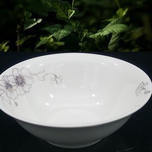 斗笠面碗/7/8寸斗碗家用陶瓷喇叭碗盛菜碗商用拉面碗饭店鸡公碗