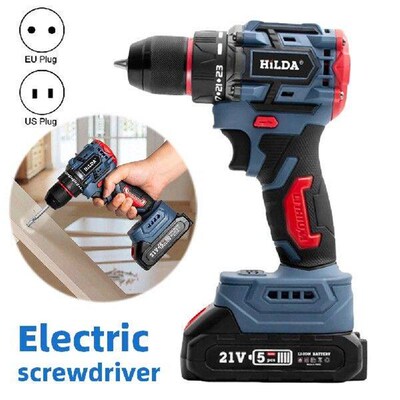 21V 2 in 1 Lithium Drill Electric Screwdriver 40N.M Torque