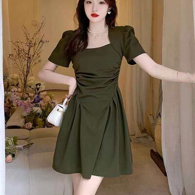 French Style Elegant Hepburn Style Small Black Dress Niche D