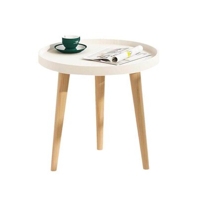 Small round table coffee table sofa edge circular table