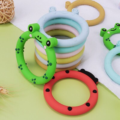 1pcs Silicone Teether Food Grade Rodent Cartoon Animals DIY