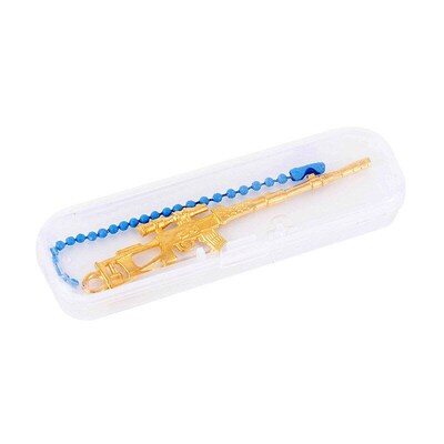 Simulation Alloy Gun Model Boys Toys Game Keychain PendantSi