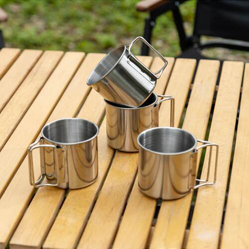 250/350/500ml 304 Stainless Steel Water Bottle Portable Camp