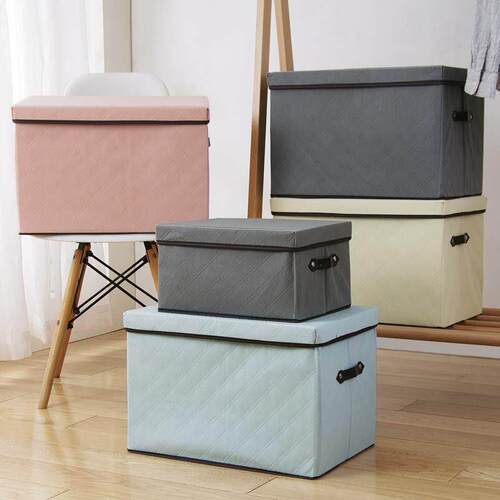 Bamboo charcoal clothes storage box cloth large folding