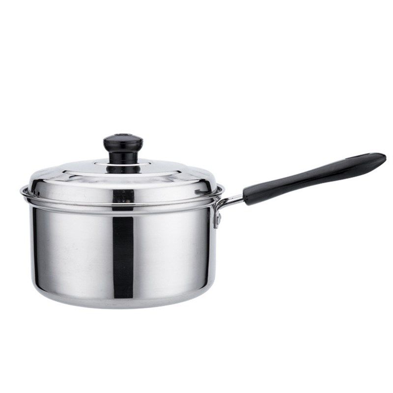 加厚不锈钢奶锅家用单柄不粘电磁炉煮汤粉泡面辅食煲粥热牛奶小锅